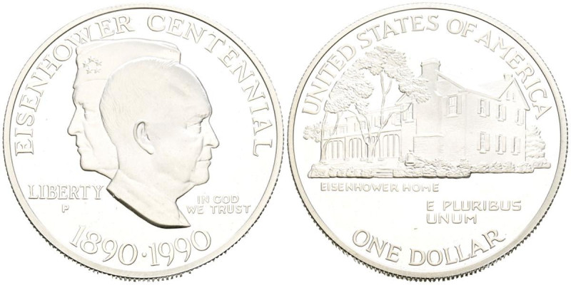 ESTADOS UNIDOS. 1 Dollar. (Ar. 26,66g/38mm). 1992. Philadelphia P. V Centenario....