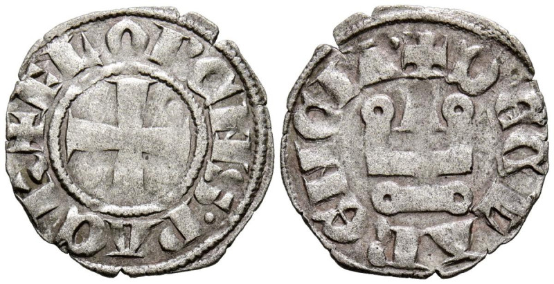 FRANCIA (Cruzadas), Florencio de Hainaut (1289-1297). Dinero. (Ve. 0,86g/19mm). ...