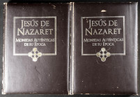 Parejas de álbumes de la colección Jesús de Nazaret monedas auténticas de su época". Álbumes completos a falta de una sola moneda. Incluye algunos cer...