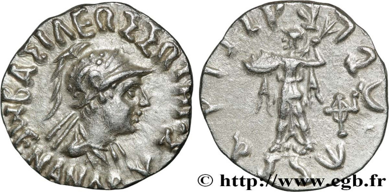 BACTRIA - BACTRIAN KINGDOM - MENANDER I SOTER
Type : Drachme bilingue 
Date : c....