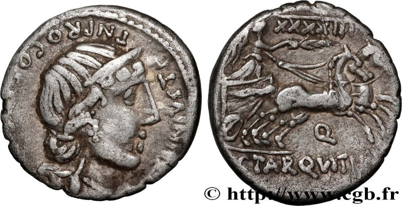 ANNIA
Type : Denier  
Date : 82-81 AC. 
Mint name / Town : Espagne 
Metal : silv...