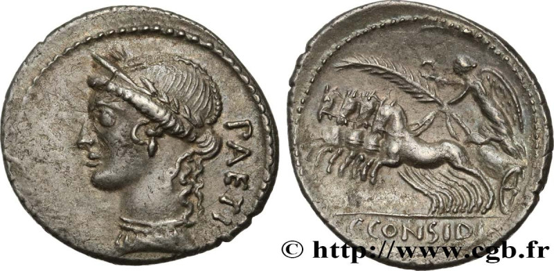 CONSIDIA
Type : Denier 
Date : 46 AC. 
Mint name / Town : Rome 
Metal : silver 
...