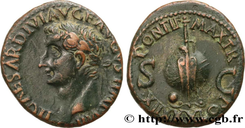 TIBERIUS
Type : As 
Date : 37 
Mint name / Town : Rome 
Metal : copper 
Diameter...