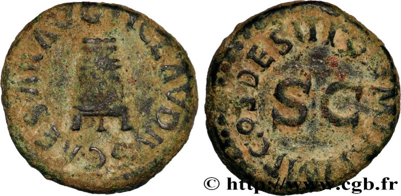 CLAUDIUS
Type : Quadrans 
Date : 42 
Mint name / Town : Rome 
Metal : copper 
Di...