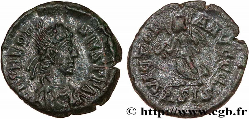 THEODOSIUS I
Type : Nummus 
Date : 384-387 
Mint name / Town : Siscia 
Metal : c...