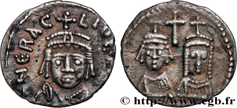 HERACLIUS, HERACLIUS CONSTANTINE and MARTINA
Type : Demi-silique 
Date : 614-626...