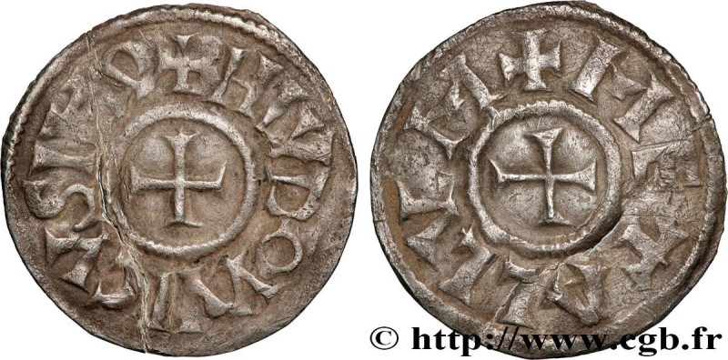 LOUIS THE PIOUS
Type : Denier 
Date : c. 819 
Date : s.d. 
Mint name / Town : Me...