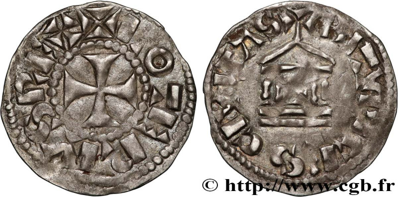 LOTHAIR
Type : Denier 
Date : c. 960-980 
Date : n.d. 
Mint name / Town : Bourge...