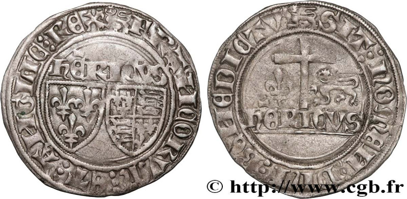 HENRY VI OF LANCASTER
Type : Blanc aux écus 
Date : 23/11/1422 
Date : n.d. 
Min...