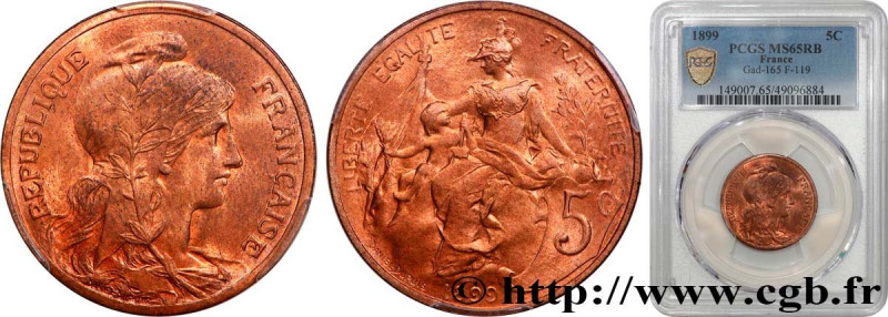 III REPUBLIC
Type : 5 centimes Daniel-Dupuis 
Date : 1899 
Quantity minted : 740...