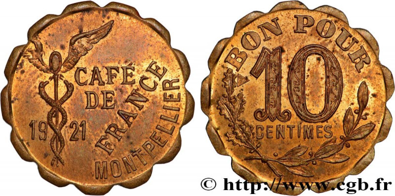 CAFES BRASSERIES AND RESTAURANTS
Type : Essai 10 Centimes - Café de France 
Date...