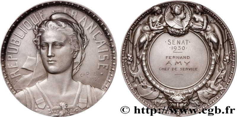 III REPUBLIC
Type : Médaille, Sénat, Chef de service 
Date : 1930 
Metal : silve...