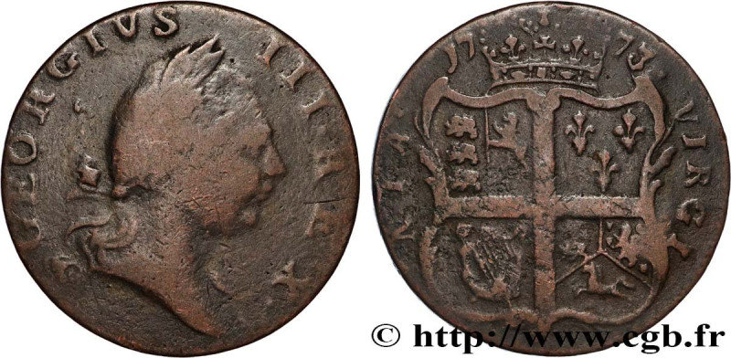 UNITED STATES OF AMERICA
Type : 1/2 Penny Georges III Virginie 
Date : 1773 
Min...