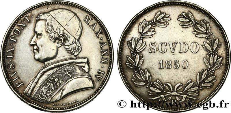 ITALY - PAPAL STATES - PIUS IX (Giovanni Maria Mastai Ferretti)
Type : 1 Scudo a...