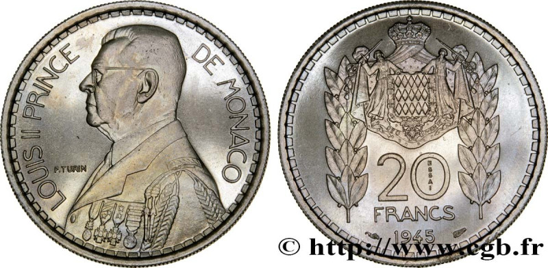 MONACO - PRINCIPALITY OF MONACO - LOUIS II
Type : Essai de 20 Francs Turin 
Date...