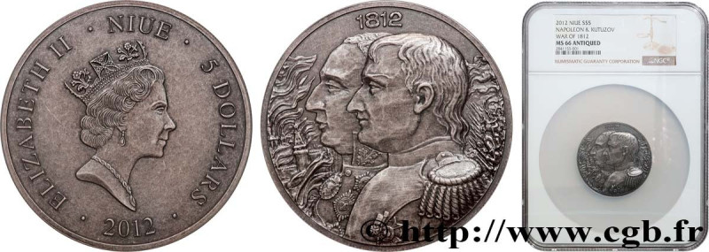 NIUE
Type : 5 dollars Napoléon et Koutounov 
Date : 2012 
Quantity minted : 499 ...