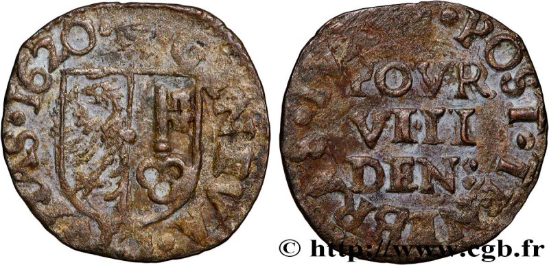 SWITZERLAND - REPUBLIC OF GENEVA
Type : 8 Deniers 
Date : 1620 
Quantity minted ...