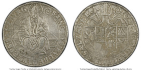 Salzburg. Prince-Archbishop Johann Jakob Khuen von Belasi Thaler ND (1560-1586) VF Details (Corrosion Removed) PCGS, Dav-8174. Face looking left varie...