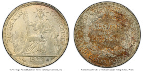 French Colony Piastre 1922-H AU58 PCGS, Heaton mint, KM5a.3, Lec-299. HID09801242017 © 2024 Heritage Auctions | All Rights Reserved