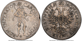 Besancon. Free City Taler 1661 VF Details (Cleaned) NGC, Besançon mint, KM48, Dav-5070. This issue was struck to commemorate the centenary of the deat...