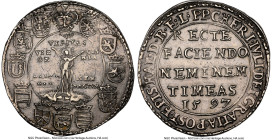 Brunswick-Wolfenbüttel. Heinrich Julius "Truth" Taler 1597 AU Details (Cleaned) NGC, Goslar mint, KM-MB290, Dav-9091. HID09801242017 © 2024 Heritage A...