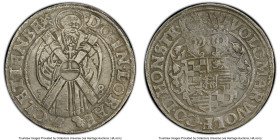 Hohenstein. Volkmar Wolfgang "St. Andrew" Taler 1576 XF Details (Corrosion Removed) PCGS, Elrich mint, Dav-9316. HID09801242017 © 2024 Heritage Auctio...