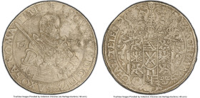 Saxony-Albertine. August Taler I 1572-HB XF Details (Environmental Damage) PCGS, Dresden mint, KM-MB208, Dav-9798. HID09801242017 © 2024 Heritage Auct...