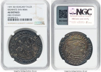 Rudolf II Taler 1591-KB AU Details (Obverse Stained) NGC, Kremnitz mint, KM-MB254, Dav-8066. Electric rainbow toning envelops the reverse of this desi...