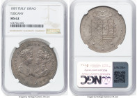 Tuscany. Charles Louis Francescone (10 Lire) 1807 MS62 NGC, KM-C50.1. This type is also known as the 10 Paoli. In the kingdom, there were two differen...