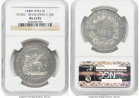 Venice. Revolutionary Republic 5 Lire 1848-V MS PL62 NGC, Venice mint, KM804, Dav-207, Pag-177. One-year type. HID09801242017 © 2024 Heritage Auctions...