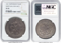 Saint Gall. Canton Taler 1621 XF45 NGC, HMZ.2-897b - KM17/61, DAV-4677. HID09801242017 © 2024 Heritage Auctions | All Rights Reserved