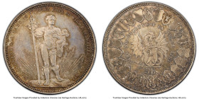 Confederation "Basel Shooting Festival" 5 Francs 1879 MS63 PCGS, KMX-S14, Dav-388, R-92a. HID09801242017 © 2024 Heritage Auctions | All Rights Reserve...
