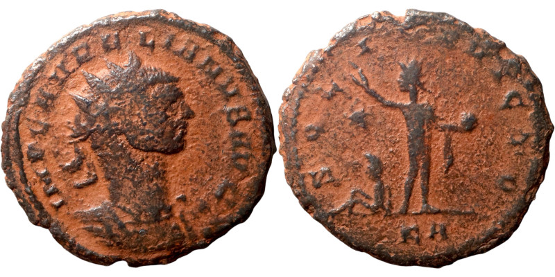 Aurelian. (274-275 AD). Æ Antoninian. Bronze

20mm 3,42g

Artifically sand p...