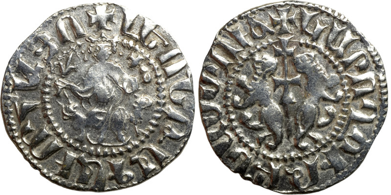 Armenian Kings. Leon I. (1198-1219 AD) Silver 

21mm 3,00g