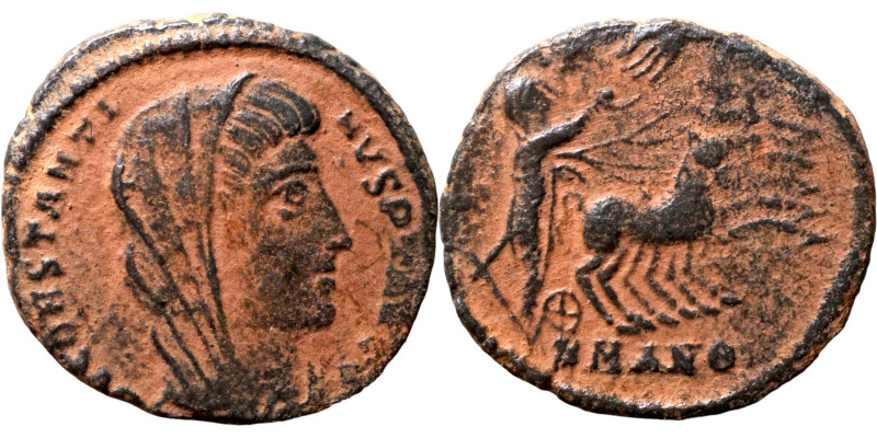 Divus Constantinus I, died 337. Follis, Constantinople 347-348. Æ

14mm 1,32g...