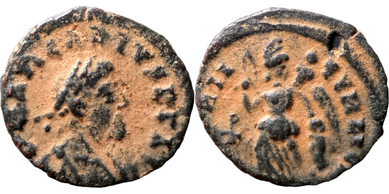 Roman coin

12mm 0,84g

Artifically sand patina