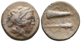 GreekAlexander III, uncertain mint, AE (bronze) Alexander III 'the Great' (336-323 BC) and posthumous issues Obv: Head of Heracles r., wearing lion's ...