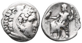 Greek Kingdom of Macedon. Alexander III 'the Great' AR Drachm, circa 325-323 BC.Struck under Philoxenos.Head of Herakles right, wearing lion's skinRev...