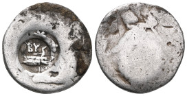 Greek Kingdom of Macedon. Alexander III 'the Great' AR Drachm., circa 325-323 BC.Greek The first known example with Konturmak.Condition: VF.