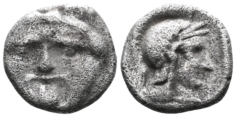 Greek
Pisidien. Selge.
Obol (Silber). Ca. 350 - 300 v. Chr.
Vs: Gorgoneion en...