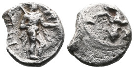 Greek Uncertian silver obol. AR.Condition: VF.