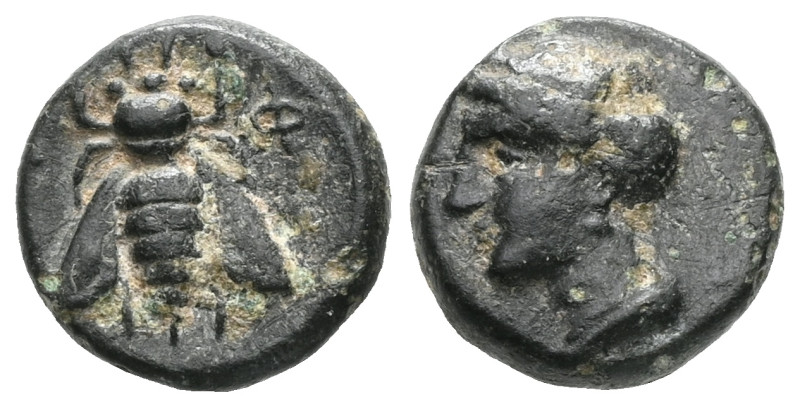 Greek
Ionia, Ephesos, AE, (Bronze, 1.17 g 10 mm), Circa 375-325 BC. Ionia, Ephe...
