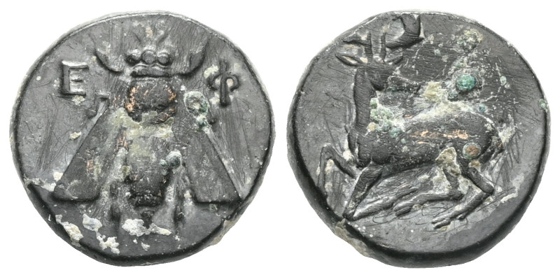 Greek
IONIA. Ephesos. Circa 390-320/00 BC. Ae (bronze), uncertain magistrate. [...