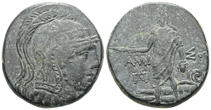 Greek
Pontos. Amisos circa 120-95 BC.
Bronze Æ Condition: VF.

Weight:19,2 g...