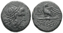 Greek
Pontos. Amisos circa 85-65 BC.
Bronze Æ Condition: VF.

Weight:8 gr
Diameter:20,1 mm