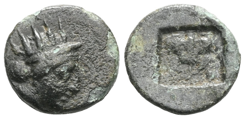 Greek
ISLANDS off CARIA. Rhodos. Rhodes (Circa 404-circa 385 BC)
AE Bronze 
O...