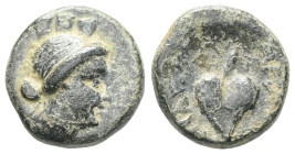 GreekKings of Cappadocia. Uncertain mint. Ariarathes III 230-220 BC.Bronze Æ Condition: VF.