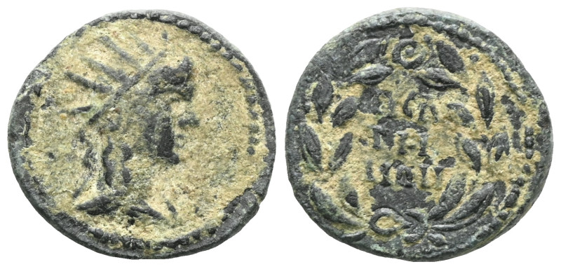 PHRYGIA. Peltae. Pseudo-autonomous. Time of the Antonines (138-192). Ae.
Obv: R...