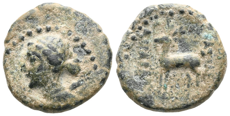 KINGS OF CAPPADOCIA. Ariarathes X Eusebes Philadelphos, 42-36 BC. Dichalkon (Bro...