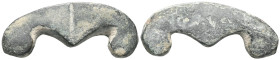 Aes Formatum. Siglos VI-IV BC CENTRAL ITALY or LAZIUM. Semicircular element in the shape of a trident. Dark patina.